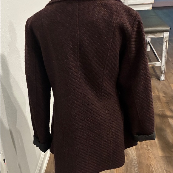 INC International Concepts Dark Brown Belted Coat - Picture 5 of 8